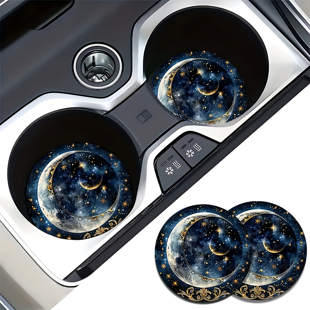Car Accessories For Women - 2 sous-verres pour voiture Starry Night