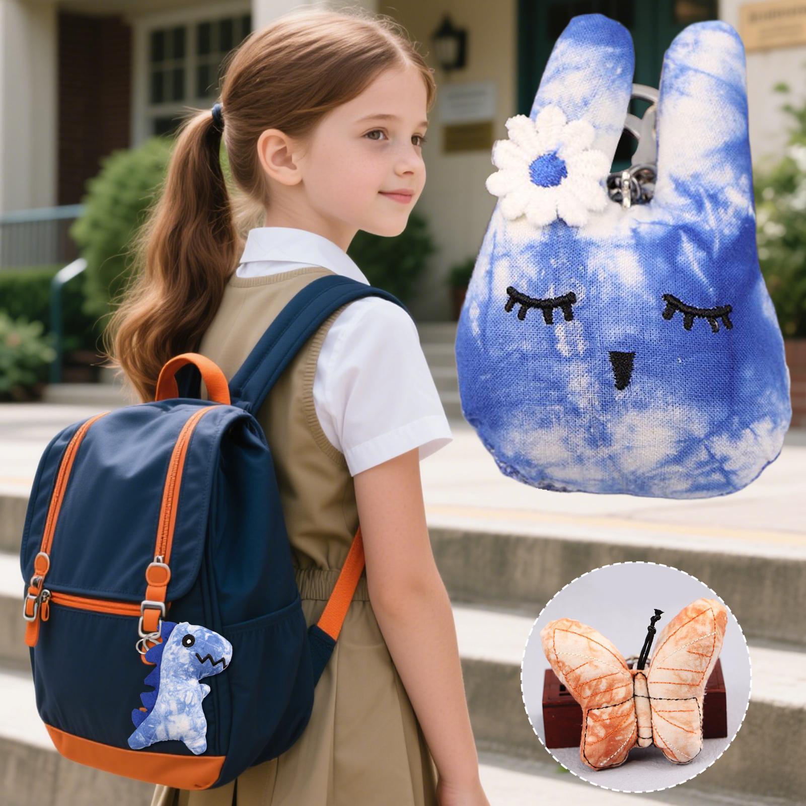 Car Accessories For Women - Porte-clés en peluche dinosaure pour filles,