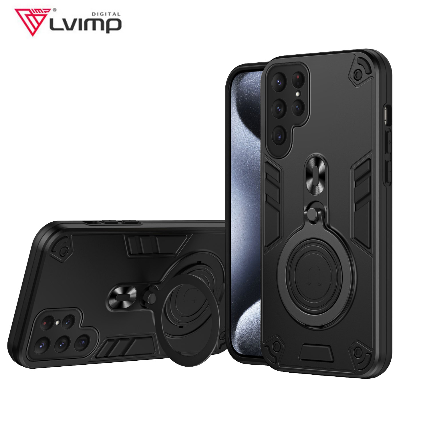 Car Phone Holder Magnetic - Nouveau 360 ° Anneau de support