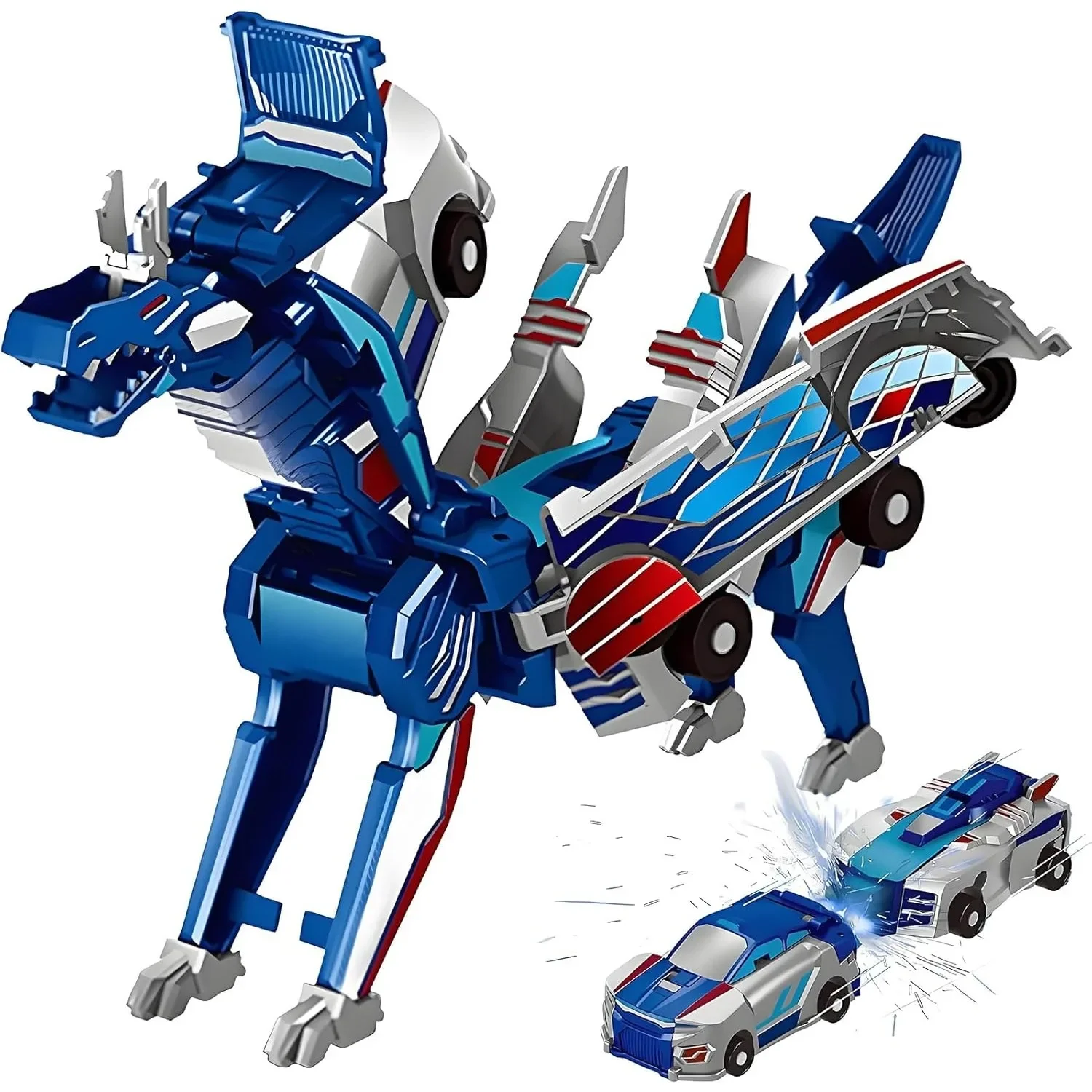 Car Accessories For Boys - Voiture jouet dinosaure transformable à collision,