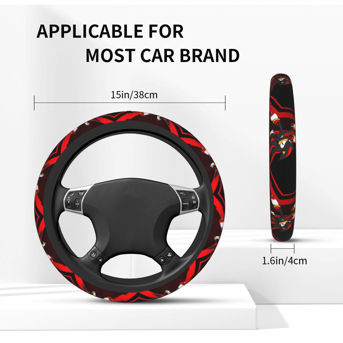 Car Accessories For Women - Housses de volant universelles Comic S-Soniced