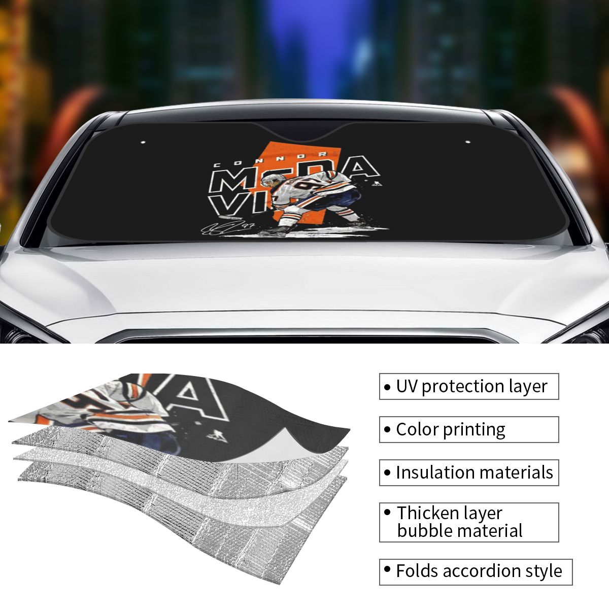 Connor McDavid 97 pour Edmonto - Car Accessories Edmonton avis et prix