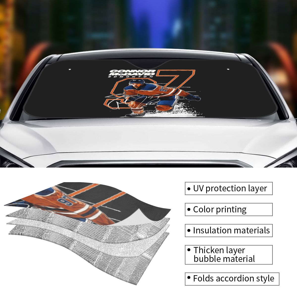 Connor McDavid 97 pour Edmonto - Car Accessories Edmonton avis et prix