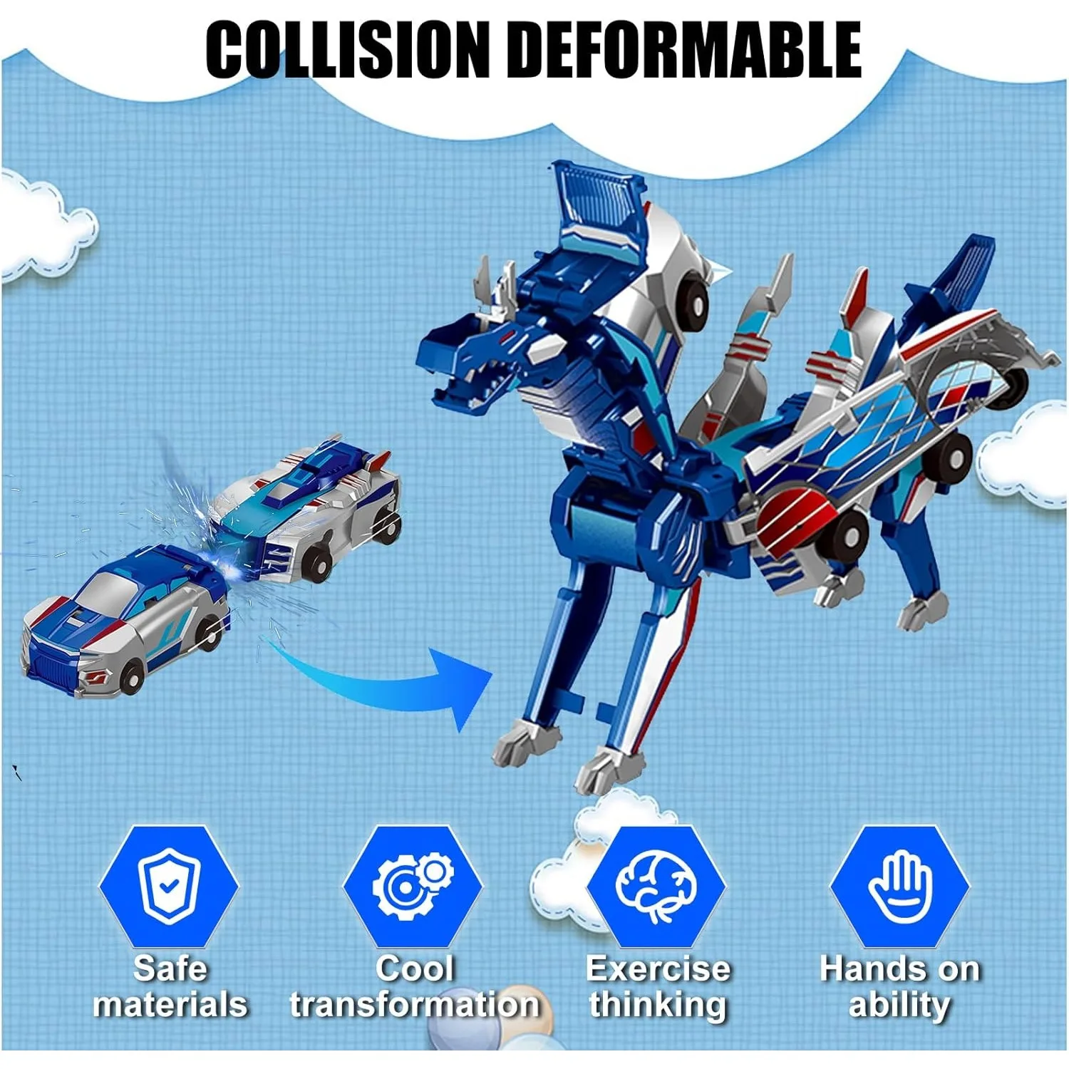 Voiture jouet dinosaure transf - Car Accessories For Boys avis et prix