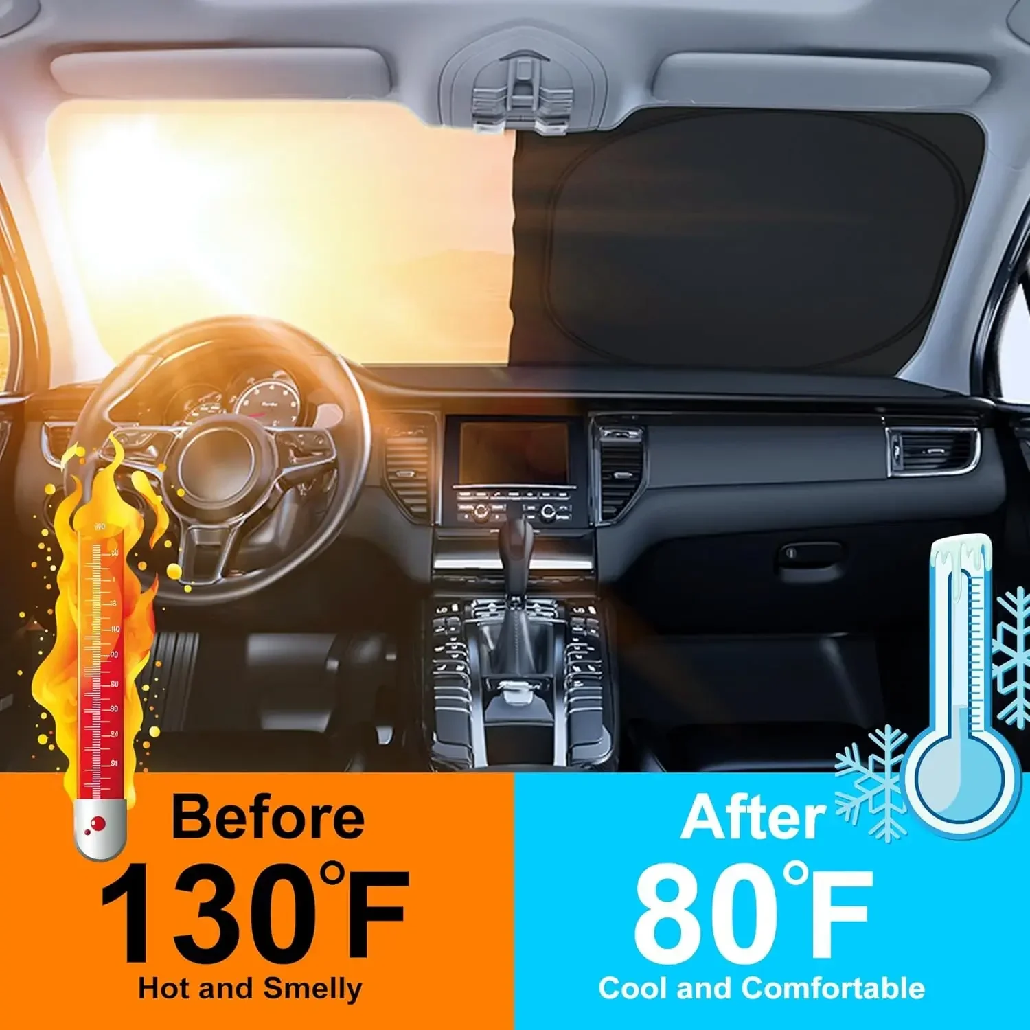 Pare-soleil de voiture pour pa - Car Accessories For Interior avis et prix