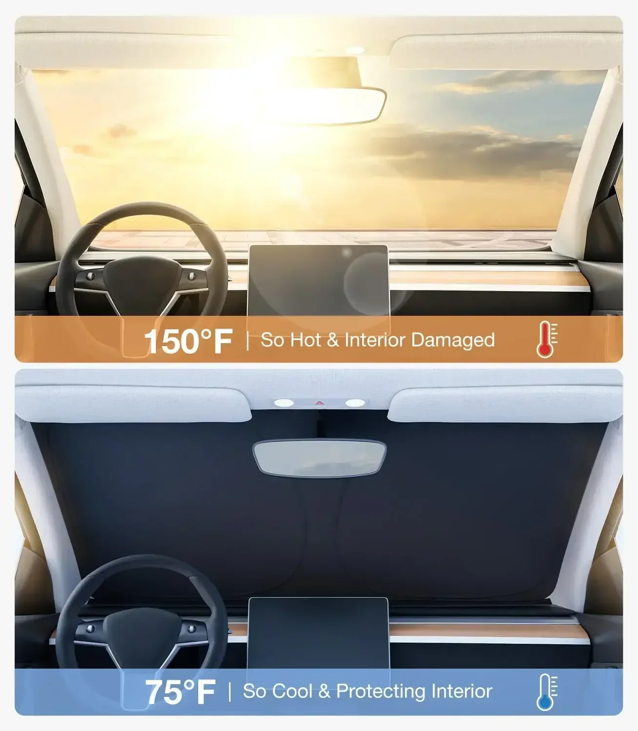 Pare-soleil de voiture pour pa - Car Accessories For Interior avis et prix
