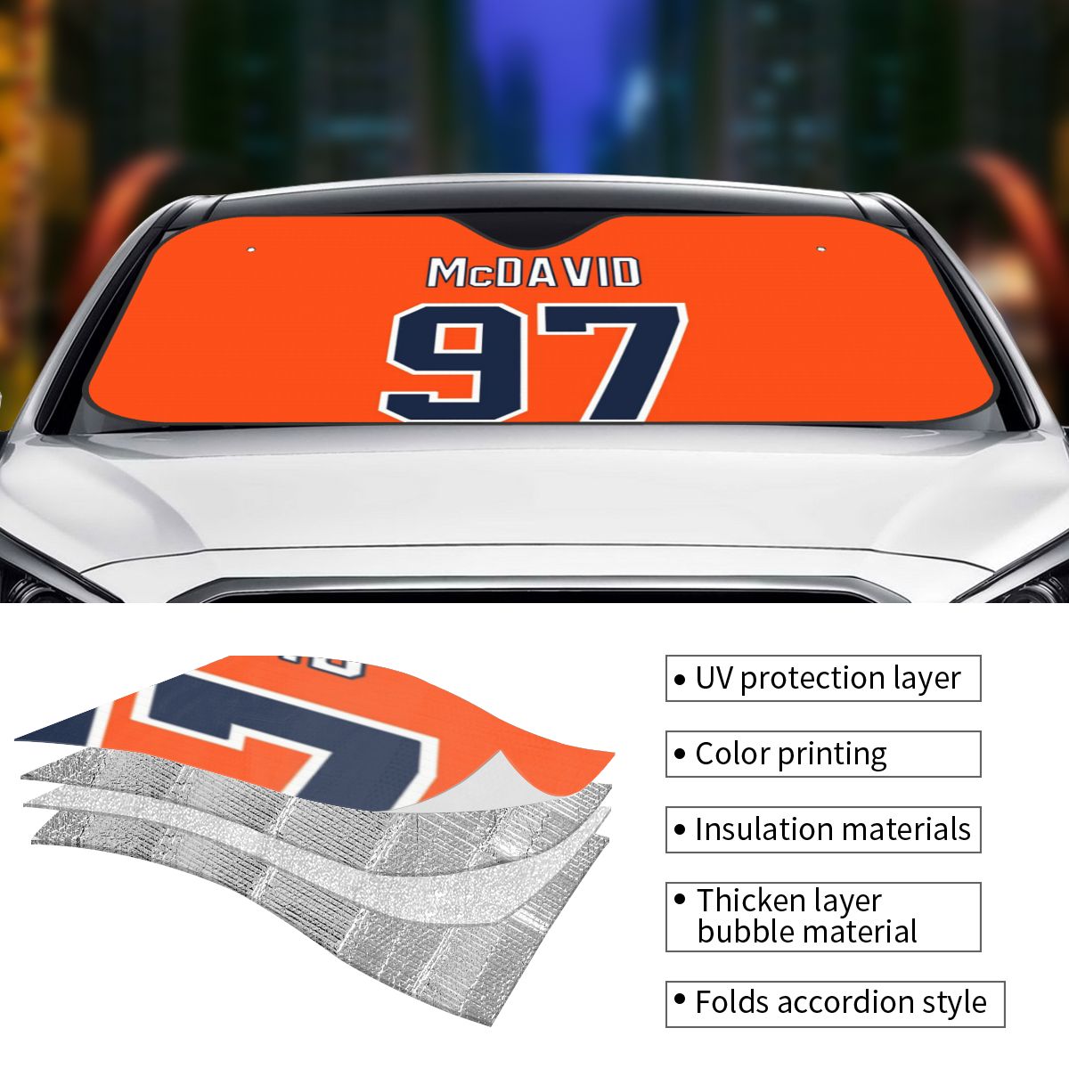 Connor McDavid 97 pour Edmonto - Car Accessories Edmonton avis et prix